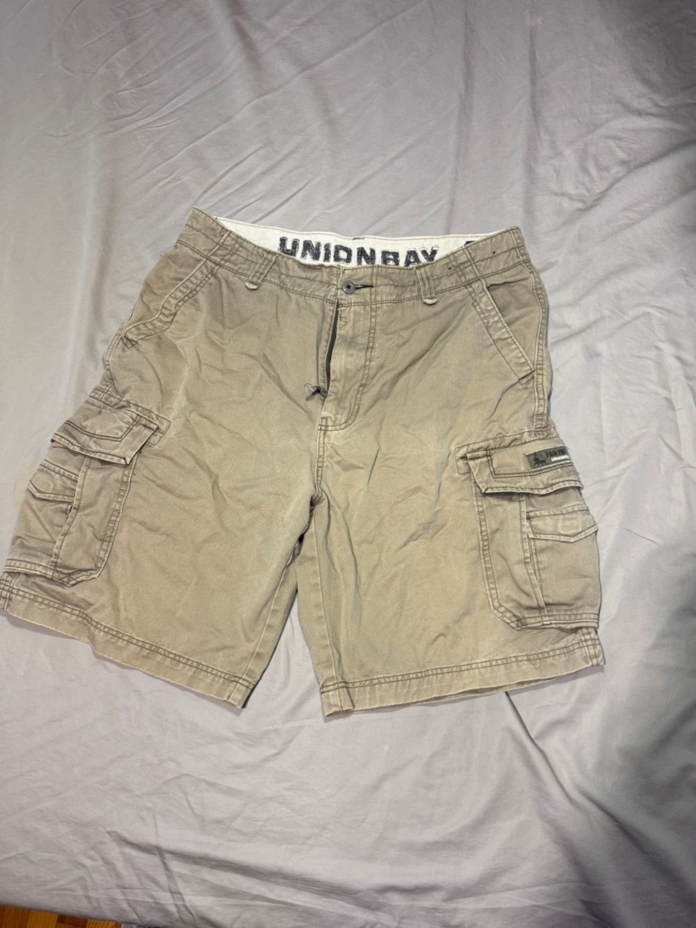 UNIONBAY Tan Cargo Short with Utility Pockets
